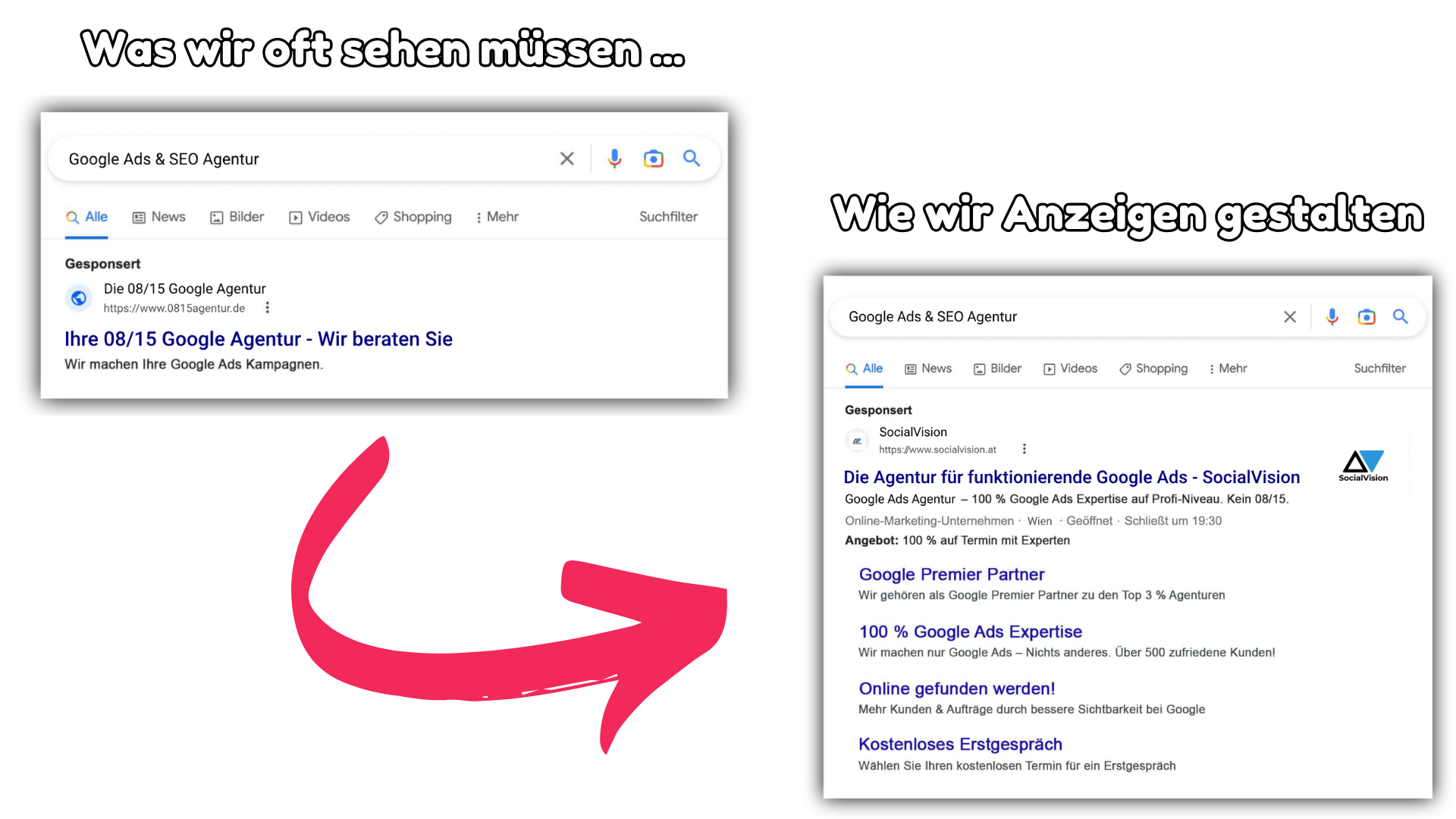 SocialVision Google Ads & SEO - Wir machen es besser