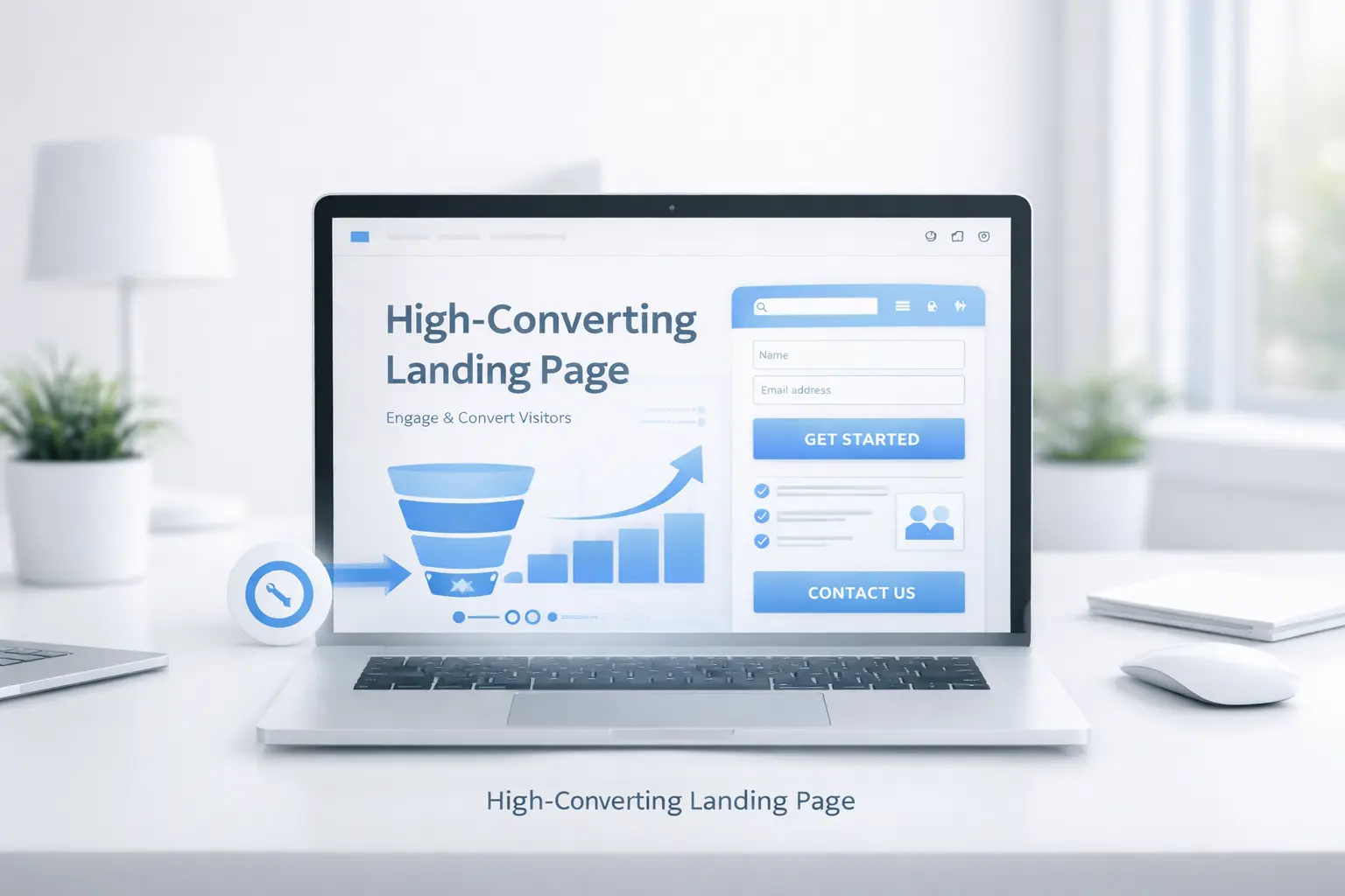 Landingpage mit Call to Action und Conversion Optimierung für mehr Leads